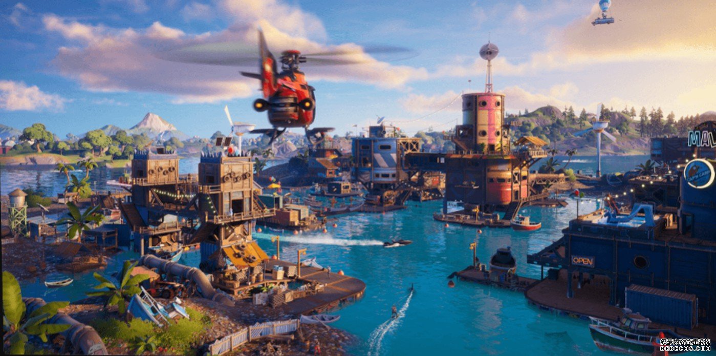 蓝冠官网:“Fortnite”泄露了第三季剩下的地图,还有一个新的POI