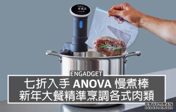 新年煮大餐蓝冠官网！七折入手 Anova 慢煮棒精準烹調各式肉類