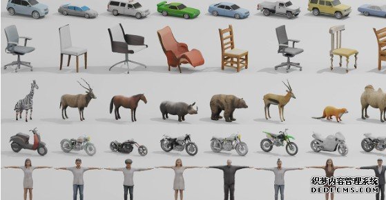 NVIDIA GET3D AI 模型可蓝冠代理以为虚拟世界快速生成物件和角色