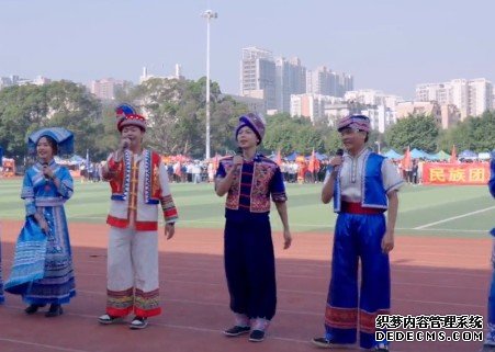 蓝冠官网上演“最炫民族风” 广西高校学子欢庆“壮族三月三”