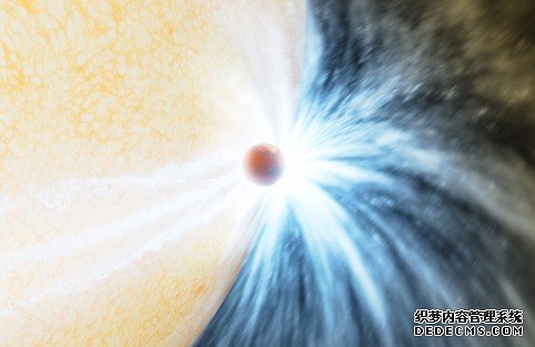 天文学家观测到行星被蓝冠注册恆星吞噬的瞬间